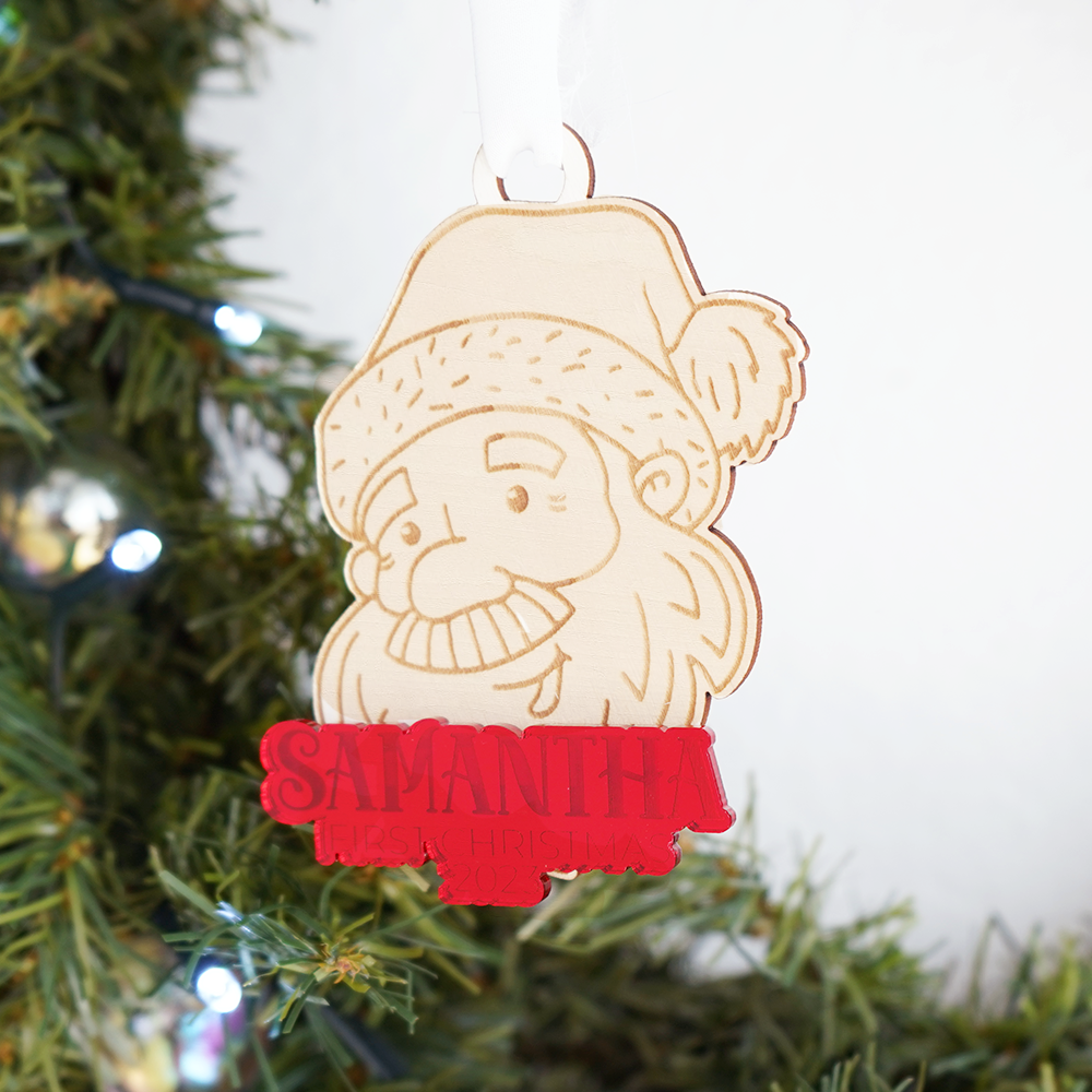 Kids Acrylic & Wood Ornament-B