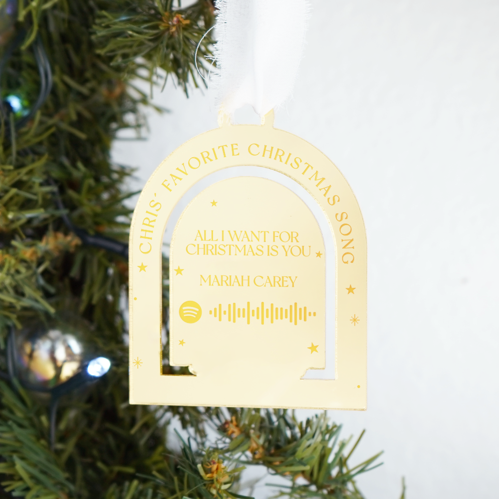 Acrylic Ornament Name - C