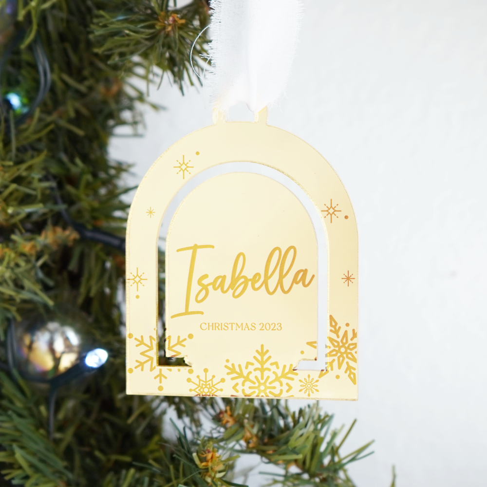 Acrylic Ornament Name - B