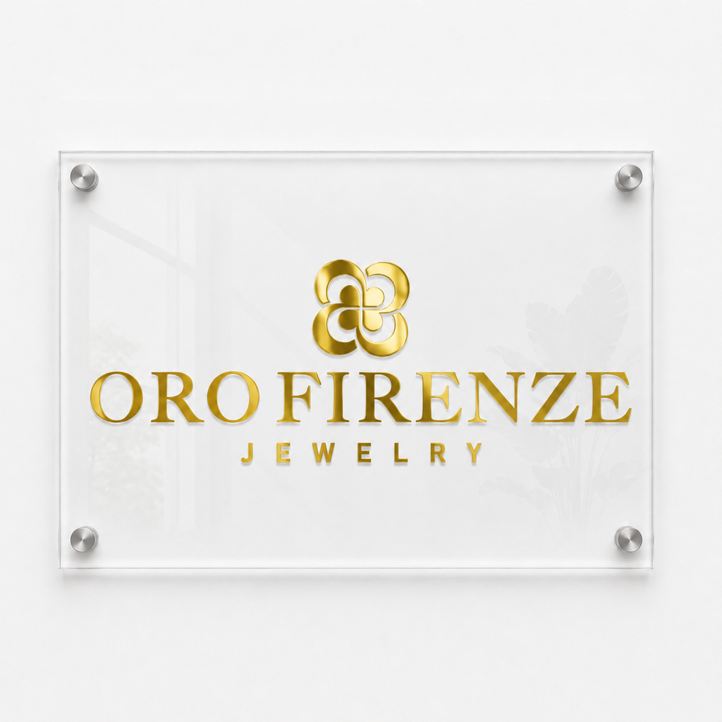 24” x 36” Clear Acrylic Floating Logo Sign