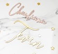 Custom Gold Acrylic Cake Name