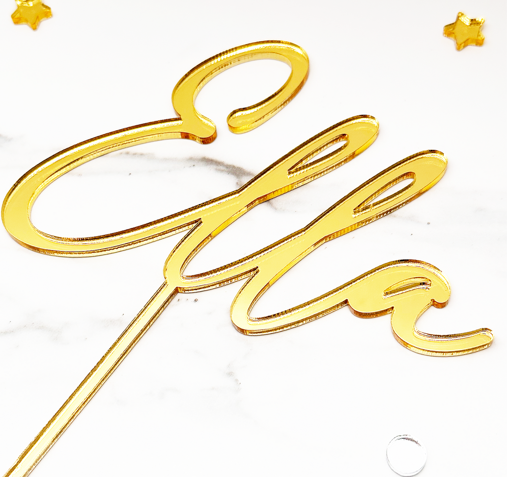 Custom Acrylic Cake Topper Name