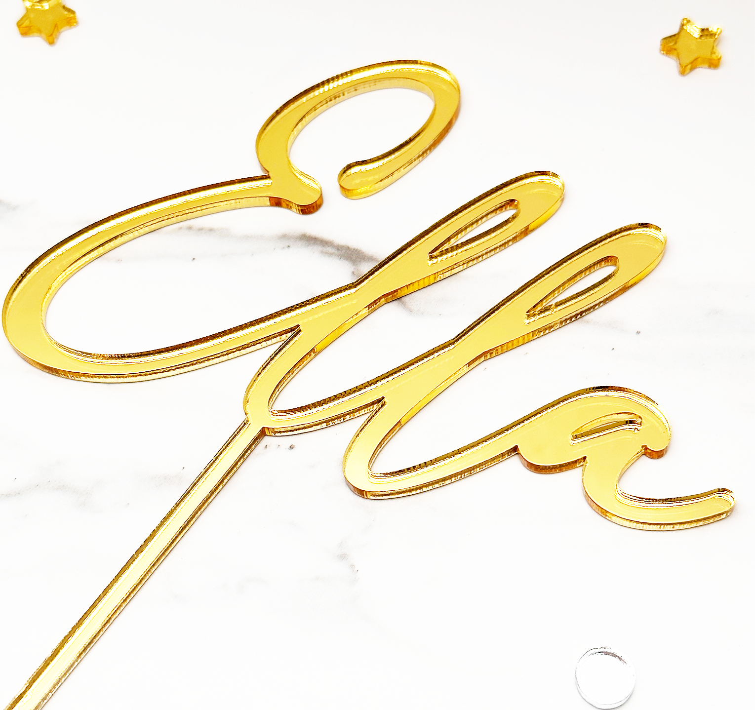 Custom Acrylic Cake Topper Name