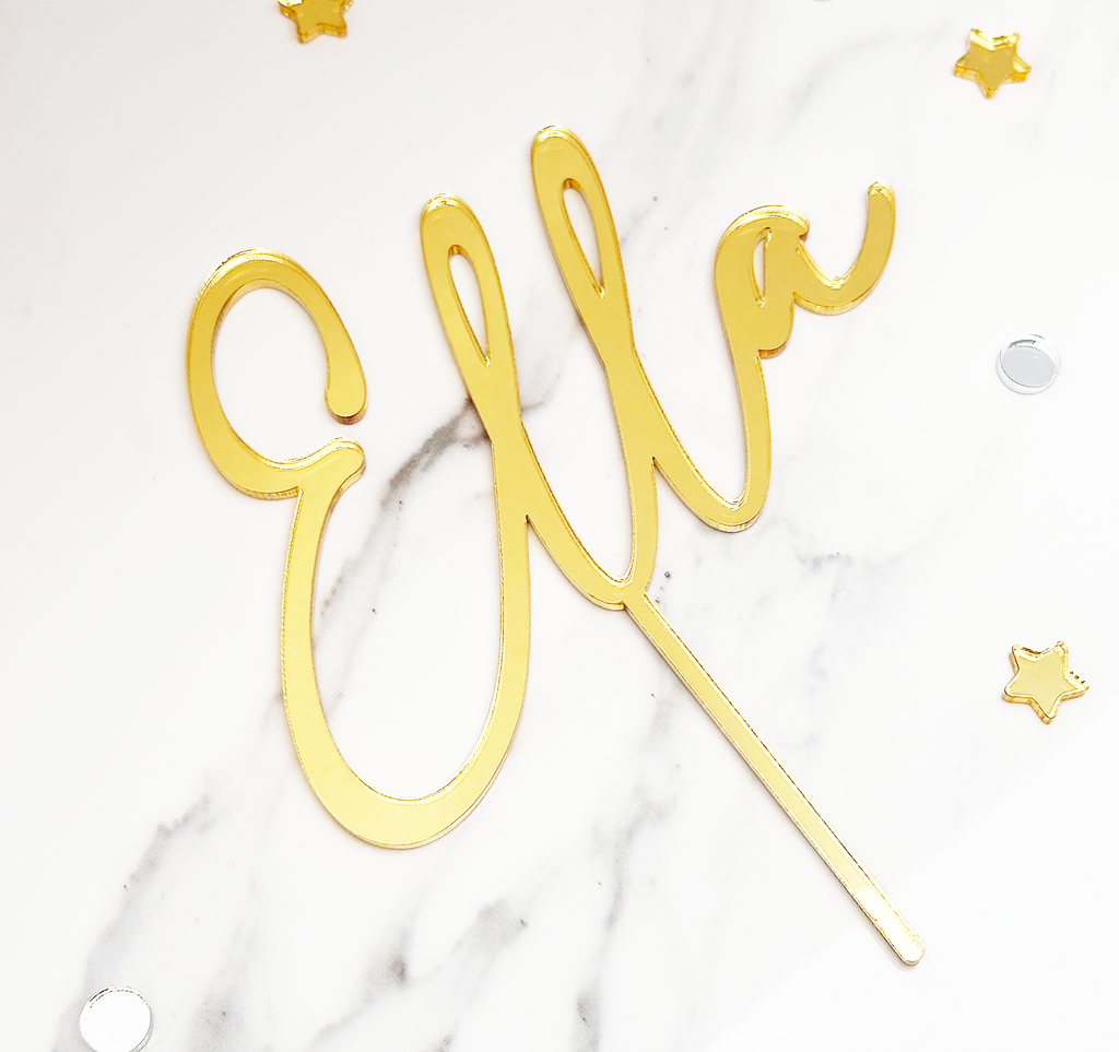 Custom Acrylic Cake Topper Name
