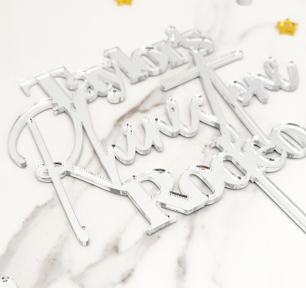 Custom Acrylic Cake Topper