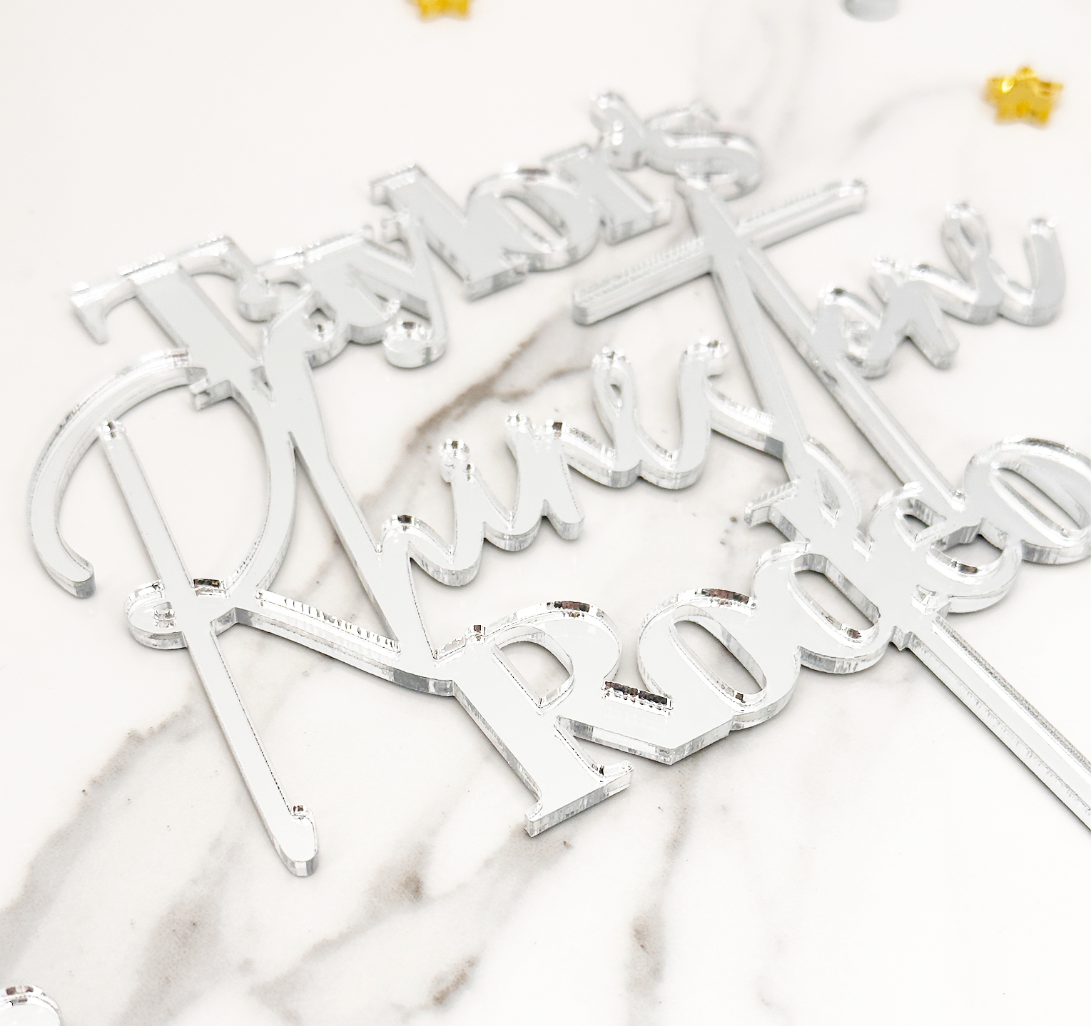 Custom Acrylic Cake Topper